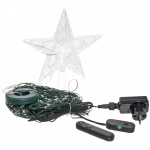 Елка с гирляндой «Ёлка» в1,8 м, d-0,6 м 17 линий 272 лампы LED, зелен. пров, более 8 реж,IP-20, RGB