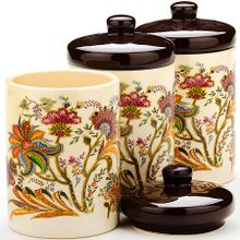 Банка для сыпучих Loraine 24853 480 мл, 3 шт