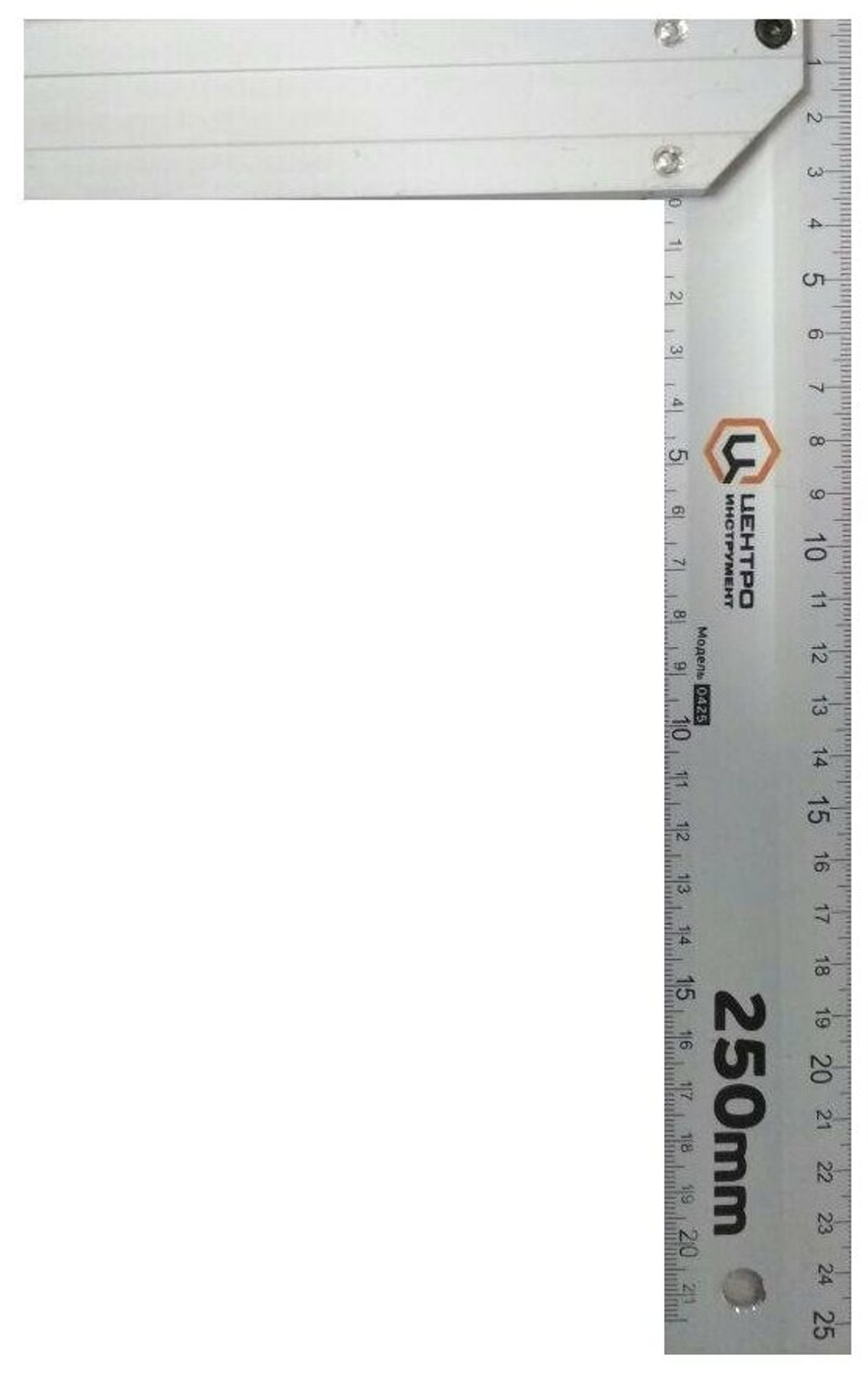 Угольник алюминиевый Центроинструмент 0425, 250 мм