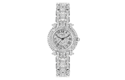 KANGOL Custom Baby"s Breath Turn Of Fortune Quartz Movement Metal Strap Watch Women"s Watch Silver Dial