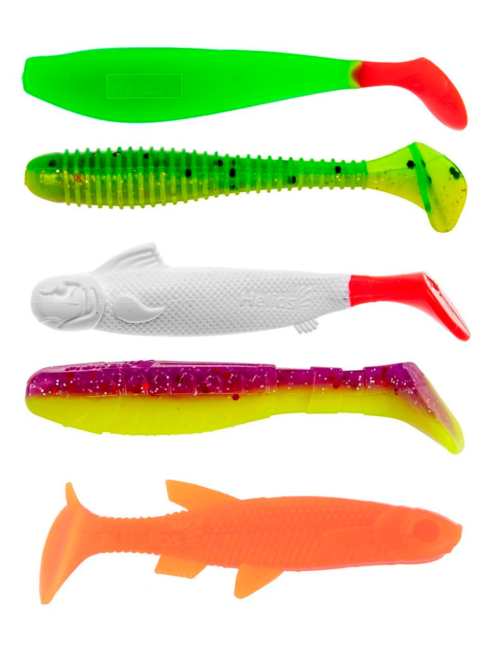 Набор приманок Helios для ловли на джиг 5шт/упак SET#2 (HS-PJ-SET2)