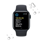 Apple Watch SE Gen 2 44mm (GPS) Midnight Aluminum Case with Midnight Sport Band (M/L) (MNTG3/MRE93)
