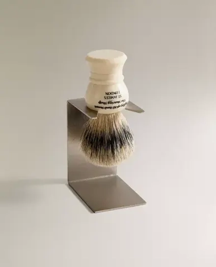 ZARA HOME ПОДСТАВКА ИЗ НЕРЖАВЕЮЩЕЙ СТАЛИ ДЛЯ БРИТВ, СЕРЕБРЯНЫЙ