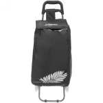 Тележка хозяйственная с сумкой (93*30*34см, колеса 16см,грузоподъемность до 30 кг) Shopping черная