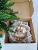 Шар стеклянный "Спас на крови",  ручная роспись