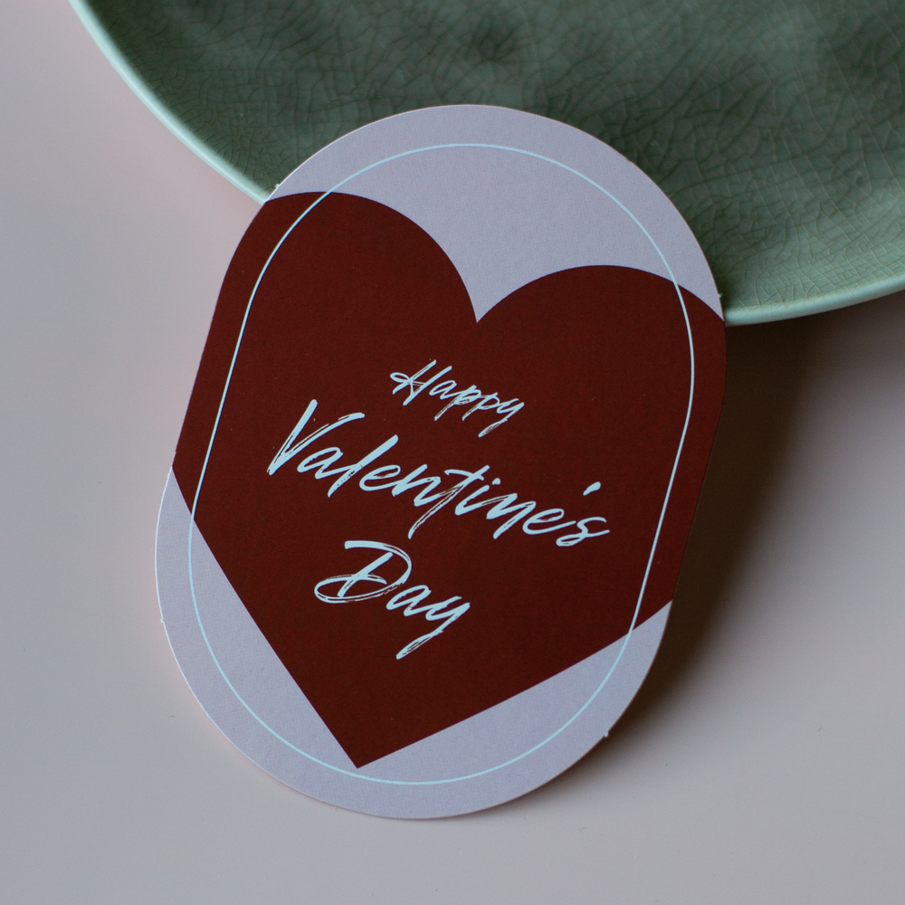 С-1173 карточка (7,5х10,5 см) Happy Valentine's Day! (в упаковке 10 шт.)