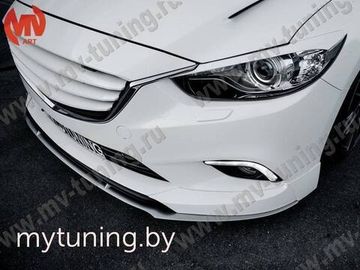 Сплиттер №1 под клыки переднего бампера SkyActivSport для Mazda 6
