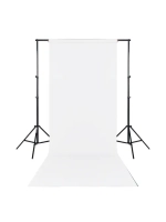 Фон бумажный Raylab 032 Snow White белый 1.35х6 м