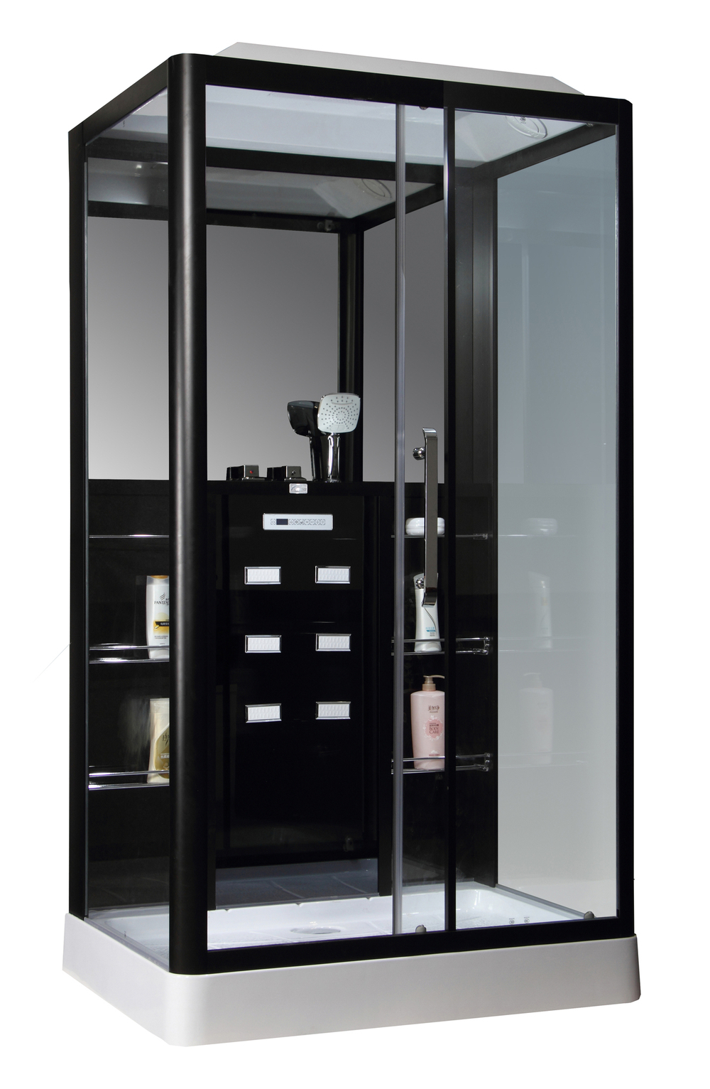 Душевая кабина Loranto Selak CS 127-3A R 90х120х215 см черная (CS00035779)  145321
