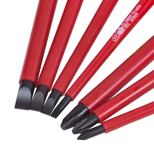 KING TONY (30617MR) Набор диэлектрических отверток (PH, SL) 7 предметов