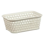 Ящик РОТАНГ 1л 185х70мм белый ротанг 0,07х0,185х0,14м
