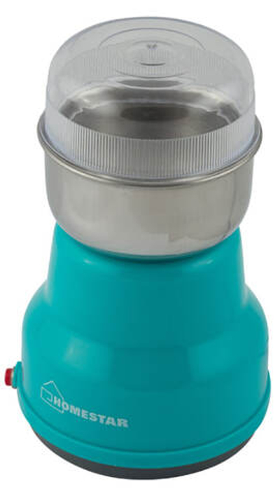 Кофемолка электрическая HOMESTAR HS-2001 5 чашек кофе, прозрачная крышка, 50 г, мощность 150 Вт,