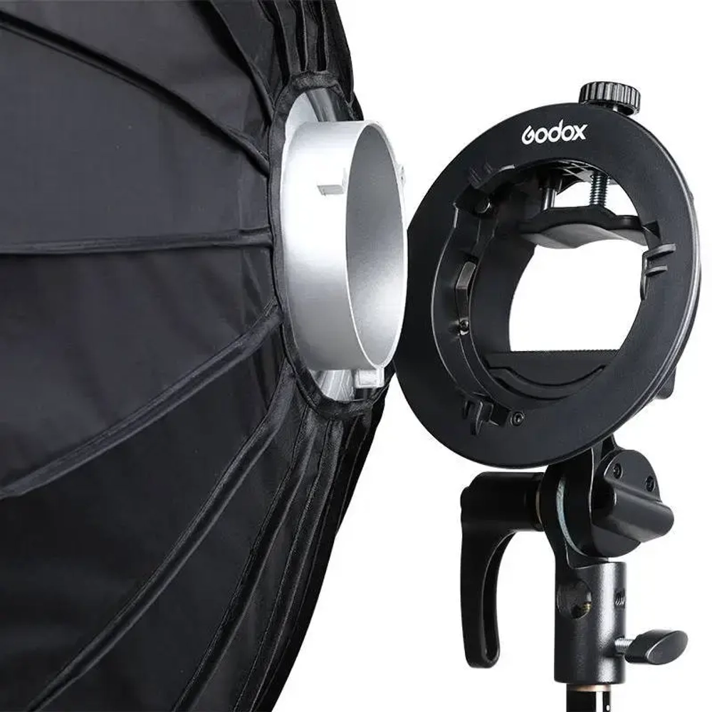 Софтбокс Godox SGGV6060 для накамерных вспышек (с сотами и адаптером S2)