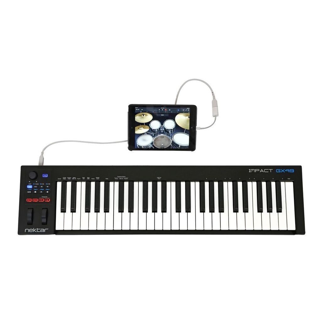 Usb Midi Клавиатура, 49 Клавиш, Вес 3.1 Кг Nektar Impact Gx49