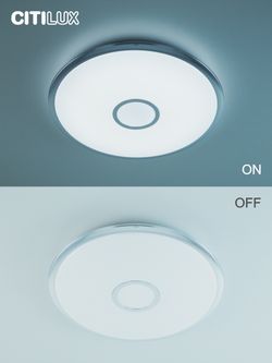 Citilux Старлайт Смарт CL703A80G Умная люстра Хром