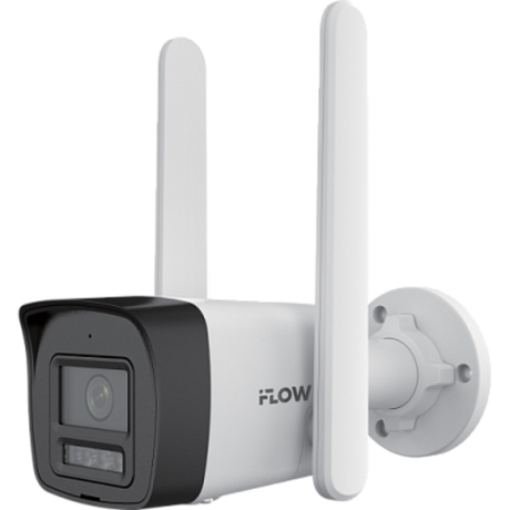 F-IC-1122CM(4G/A)(2.8mm) 2Мп уличная цилиндрическая IP-камера с гибридной Smart-подсветкой, обнаружением движения 2.0, встроенным микрофоном/динамиком и 4G модулем