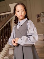 Блузка "Серая" для девочки 7+