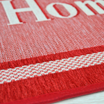 Коврик придверный 40*60см "Home", полиэстер, красный