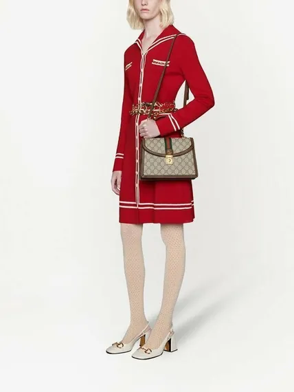 Маленькая сумка Gucci Ophidia с отделкой Web