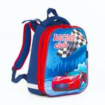 Ранец BRAUBERG PREMIUM, 2 отделения, с брелоком, дополнительный объем, для мальчиков, "Гоночный клуб", 38х29х18 см, 227819
