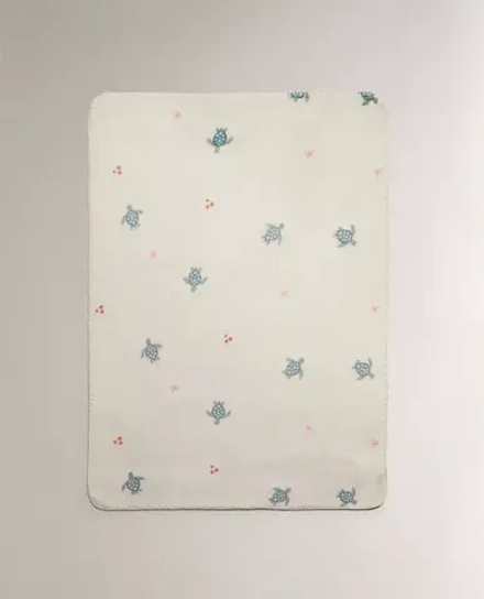 ZARA HOME ДЕТСКИЙ ФЛИСОВЫЙ ПЛЕД, РАЗНОЦВЕТНЫЙ