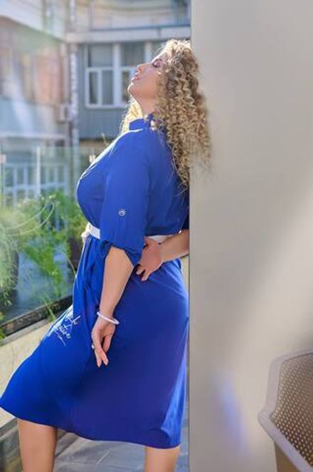 Платье-рубашка УК-6087 Fabrika