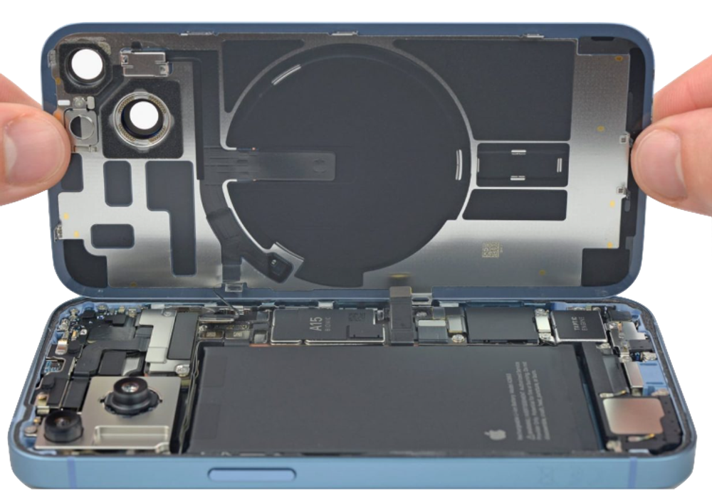 Замена заднего стекла на iPhone 14