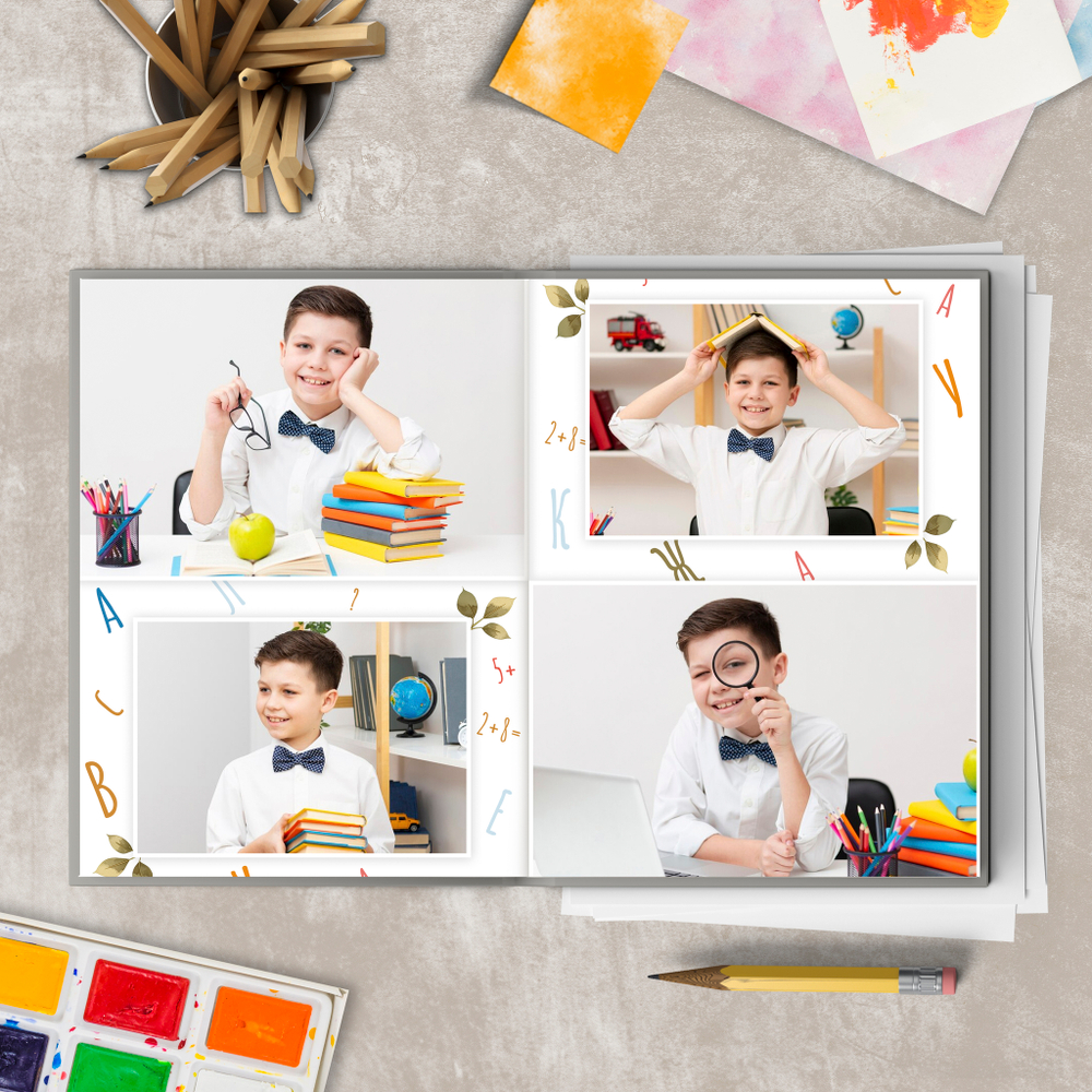 PSD-Шаблон фотокниги "Котики"
