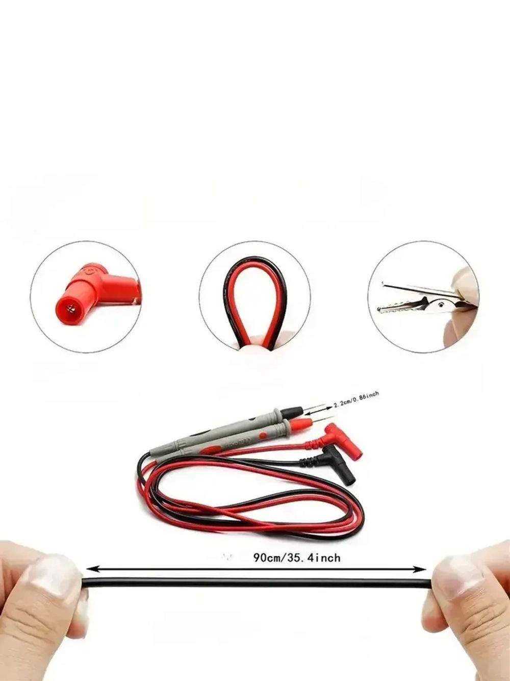 высокоточные зонды с золотым покрытием с острыми советами,1000V 20A номинальный, идеально подходит для цифровых мультиметров