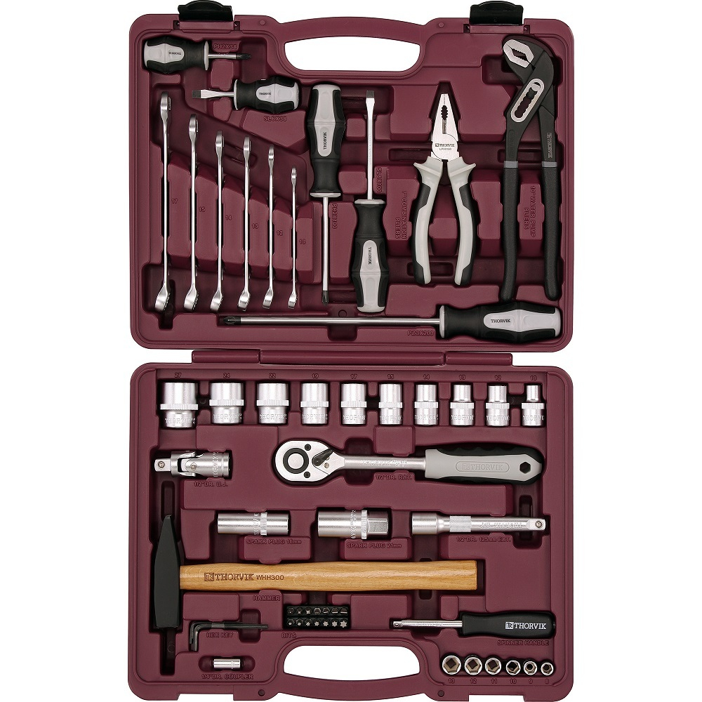 Набор инструмента универсальный THORVIK 1/4", 1/2"DR, 56 предметов   TS056 (UTS0056)