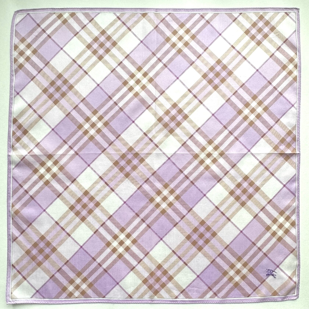Платок сиреневый в клетку Burberry