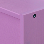 Розовый деревянный комод Раст с 4 ящиками для хранения вещей и игрушек с органайзерами, из массива сосны