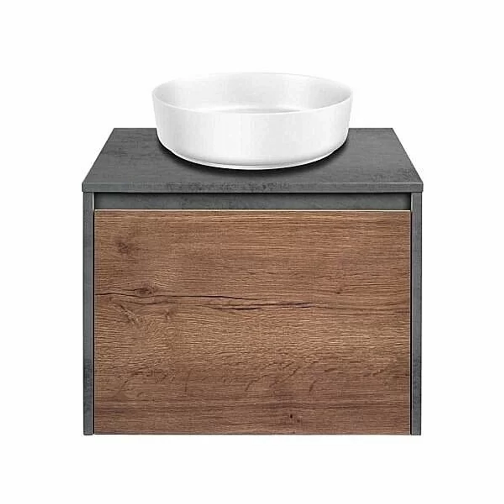 Тумба с раковиной Vincea Mesa 600 T.Oak + Beton