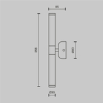 Настенный светильник (бра) Maytoni MOD106WL-L10G3K