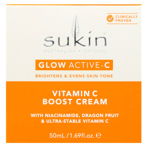 Sukin, Glow Active-C, крем с витамином C, 50 мл (1,69 жидк. Унции)