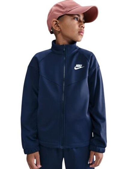 Boys' Спортивный костюм Nike Kids Dri-Fit Poly Knit Full Zip - midnight navy/midnight navy/white