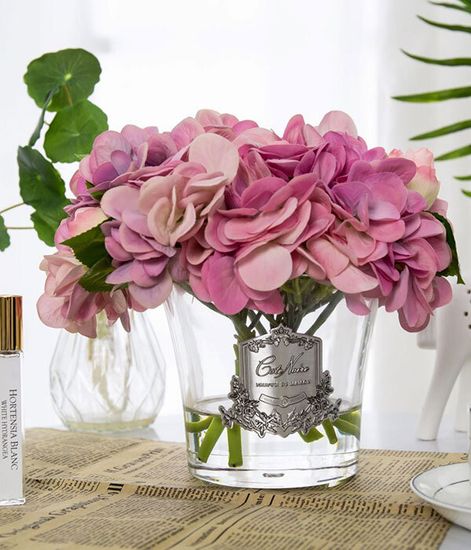 Лиловые гортензии с бутонами роз, Cote Noire