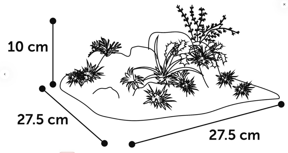 Декор для аквариума 27,5 см Д х 27,5 см Ш х 10 см В, полирезин, Flamingo