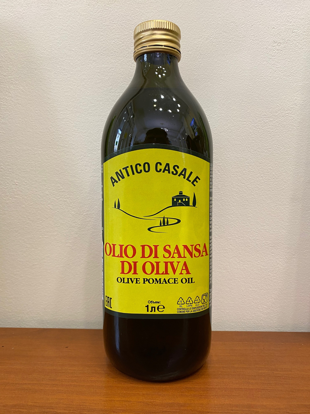 Оливковое масло Antico Casale, Pomace (рафинированное) 1л, Италия