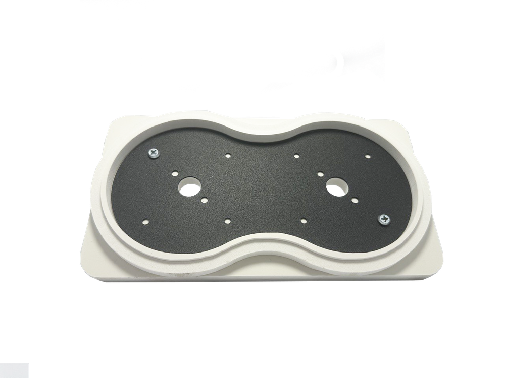 Платформа теневая чёрная круг DUO под светильник Art GX53 215х120х15мм