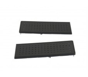 Торцевые крышки (2шт) H=100мм, пластиковые черные