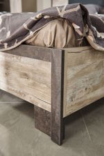 Коллекция Клео Кровать 1600 с ПОДЪЕМНЫМ МЕХ. №2 Дуб Юкон/Ателье темное (Набор)