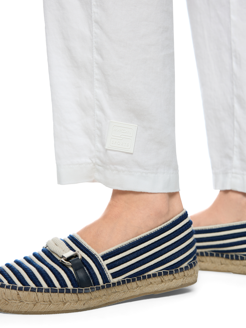 Брюки из хлопка и льна