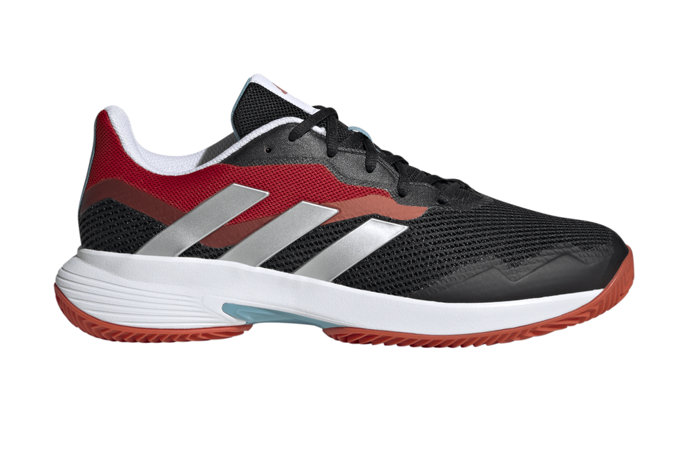 Теннисные кроссовки Adidas CourtJam Control M Clay - core black/cloud white/better scarlet