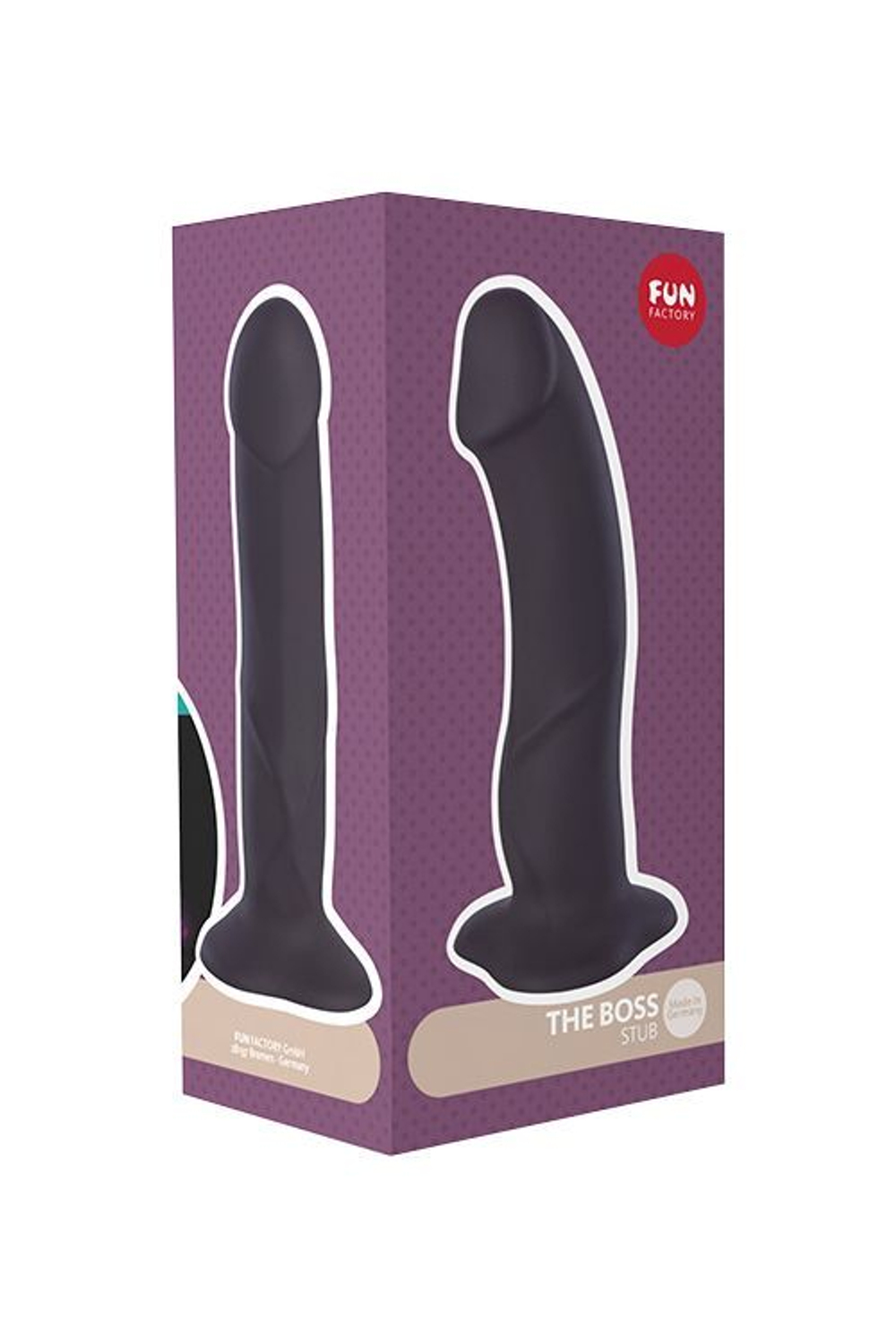 Черный фаллоимитатор The Boss Stub - 19 см. (Цвет: черный)