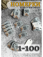 Номерки для ключей акрил 3х5 см