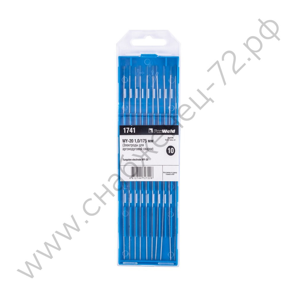 Вольфрамовый электрод WY-20 1,0мм / 175мм (1шт.) FoxWeld