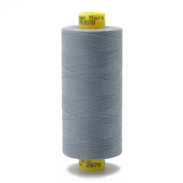 Нитка Gutermann Mara 150 (1000 метров), 1 кат., особо тонкая | 2878 серый дым