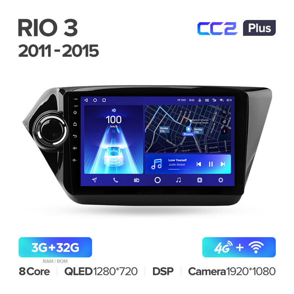 Teyes CC2 Plus 9"для KIA Rio 3 2011-2015