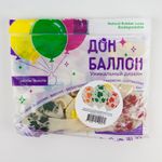 Шар (12''/30 см) Разноцветные листья, Прозрачный (390), кристалл, 5 ст, 25 шт.